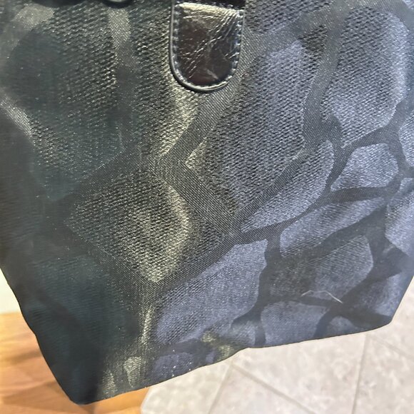 KOKO Black Hobo Bag Large Double Handle Purse Silver Lining Classic Normcore - Picture 2 of 9